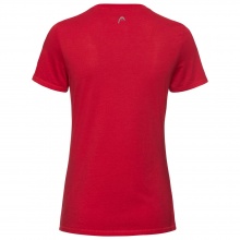 Head Tennis Shirt Club Lisa (Polyester/Cotton) Red Women